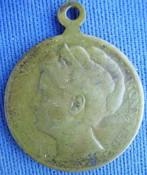 Draagpenning Kon. Wilhelmina 1898-1923, Ophalen of Verzenden, Overige materialen, Nederland