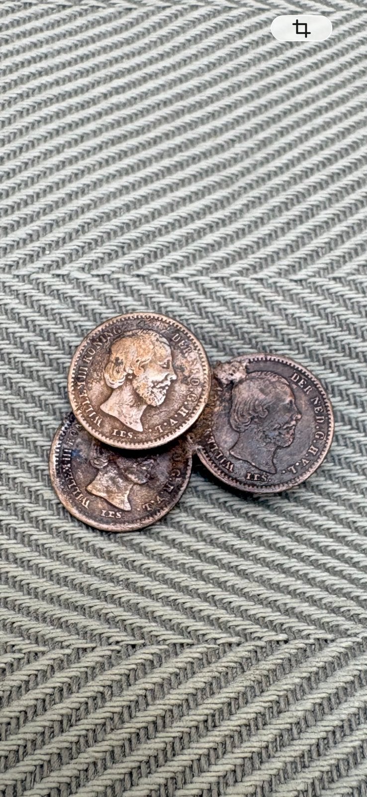 Zilveren 5 cent munten Willem III, 2x 1850 en 1x uit 1863, Koning Willem III, Zilver, Ophalen of Verzenden, Losse munt