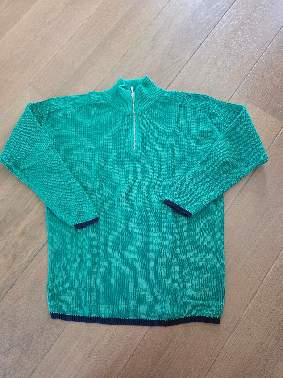 Groen/blauwe gebreide trui, Atelier, maat 42, Atelier, Maat 42/44 (L), Ophalen of Verzenden, Zo goed als nieuw