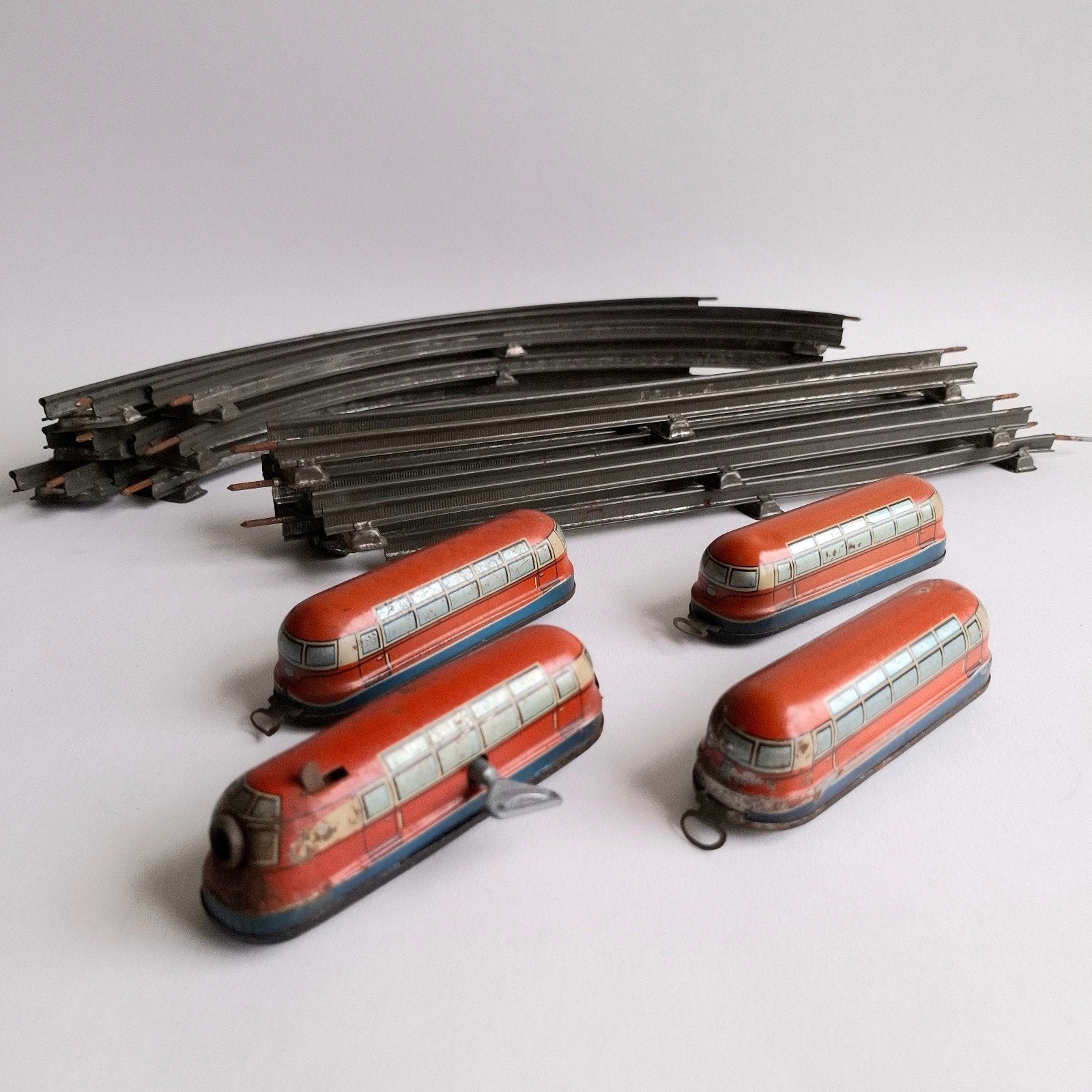 vintage Technofix blikken speelgoedtrein jaren 40/50, Verzenden, Gebruikt