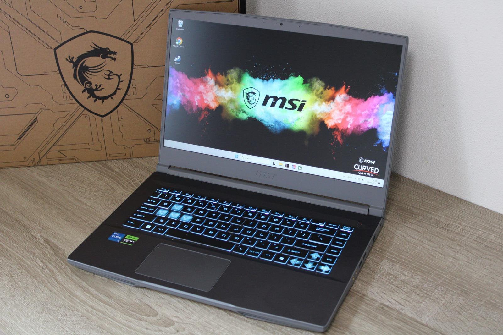 Foto 2 van Dikke Gaming Laptop MSI Thin 15 Intel i5-13420H / GTX 3050