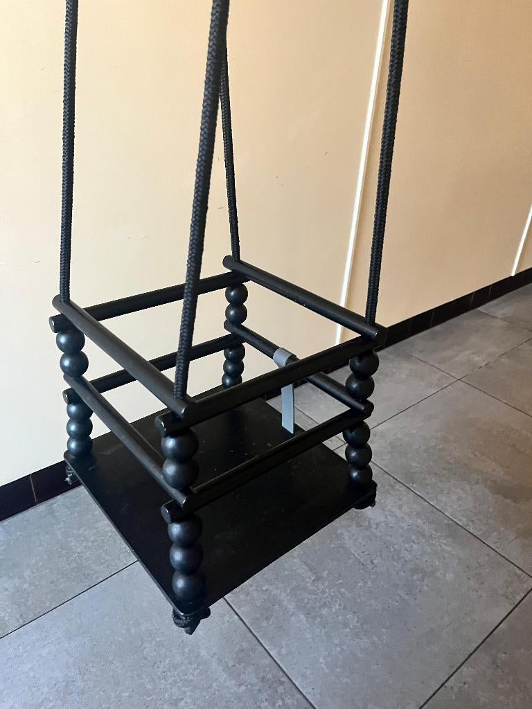 Done by Deer houten  babyschommel – zwart, Ophalen, Zo goed als nieuw, Jongen of Meisje