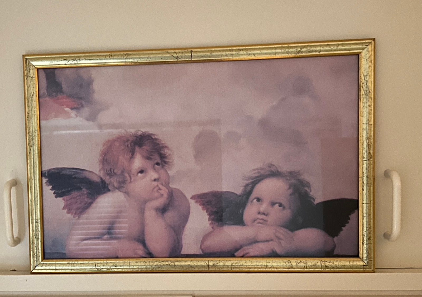 Klassiek schilderijtje Cupido, Ophalen