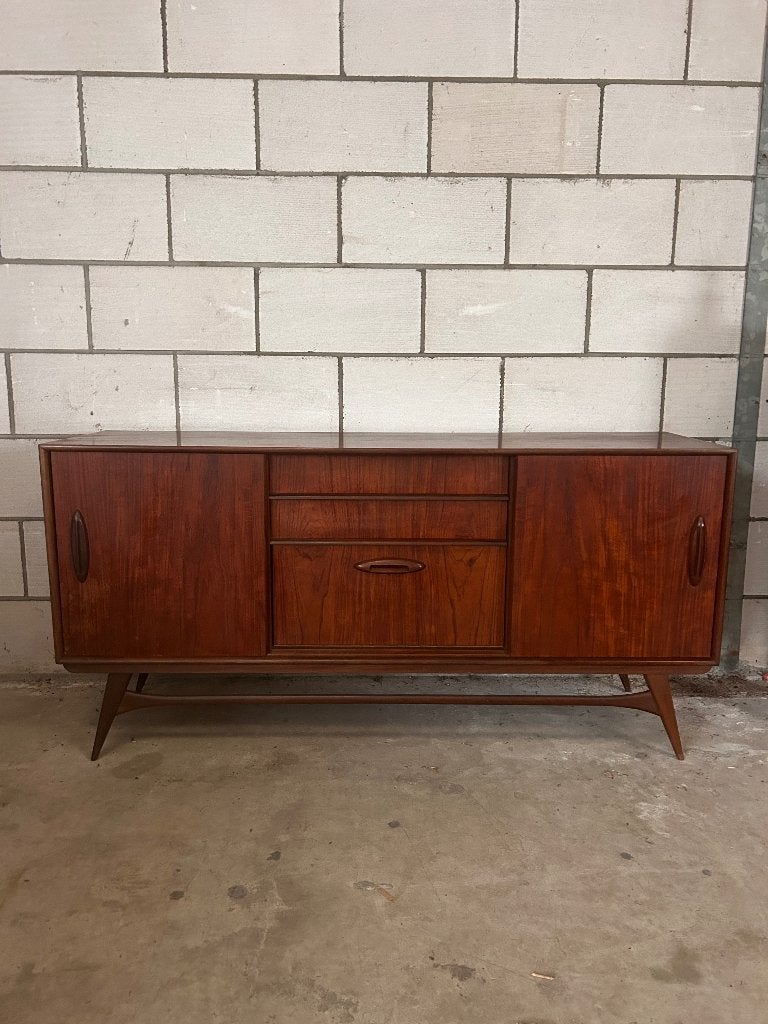 Origineel Jaren 70 Dressoir, Huis en Inrichting, Ophalen, Gebruikt, Teakhout, 50 tot 100 cm