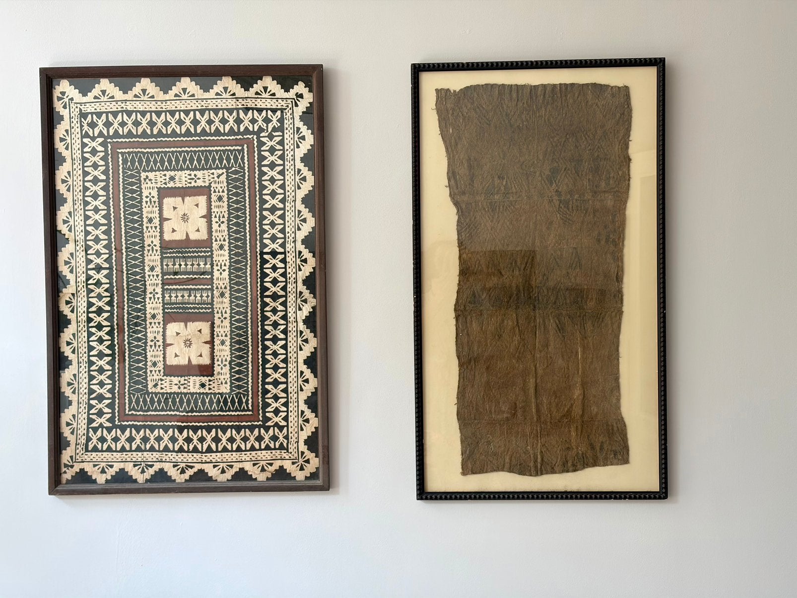 Prachtig stuk Mbuti kunst uit Congo - Pongo - schorsdoek, Wanddecoratie, Afrika, 100 cm, Handgemaakt