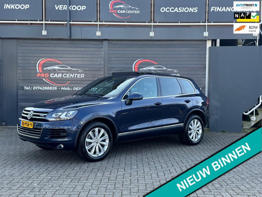 Volkswagen Touareg 3.0 TSI Hybrid Highline PANO|AUT|CLIMATE|, Auto's, Automaat, Euro 5, Gebruikt, Zwart