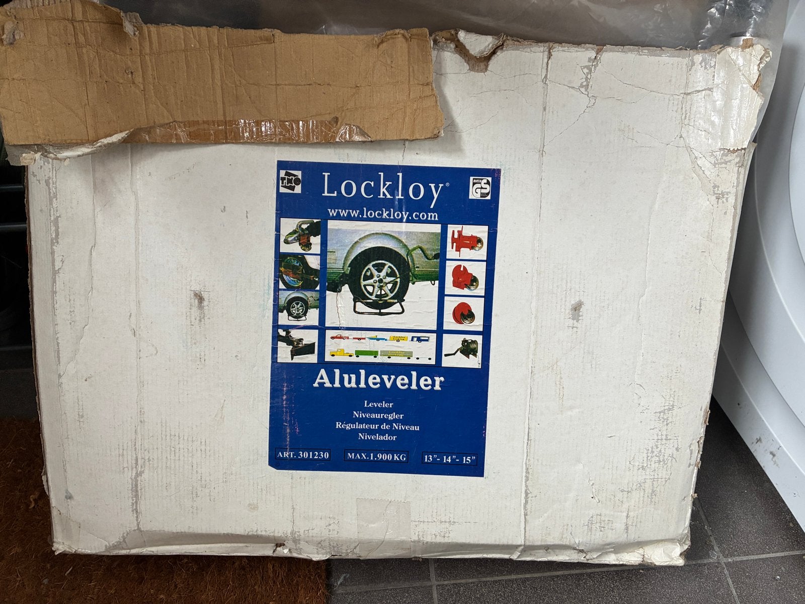 Lockloy Aluleveler voor auto, caravan of aanhanger, Caravans en Kamperen, Caravan accessoires, Ophalen, Zo goed als nieuw