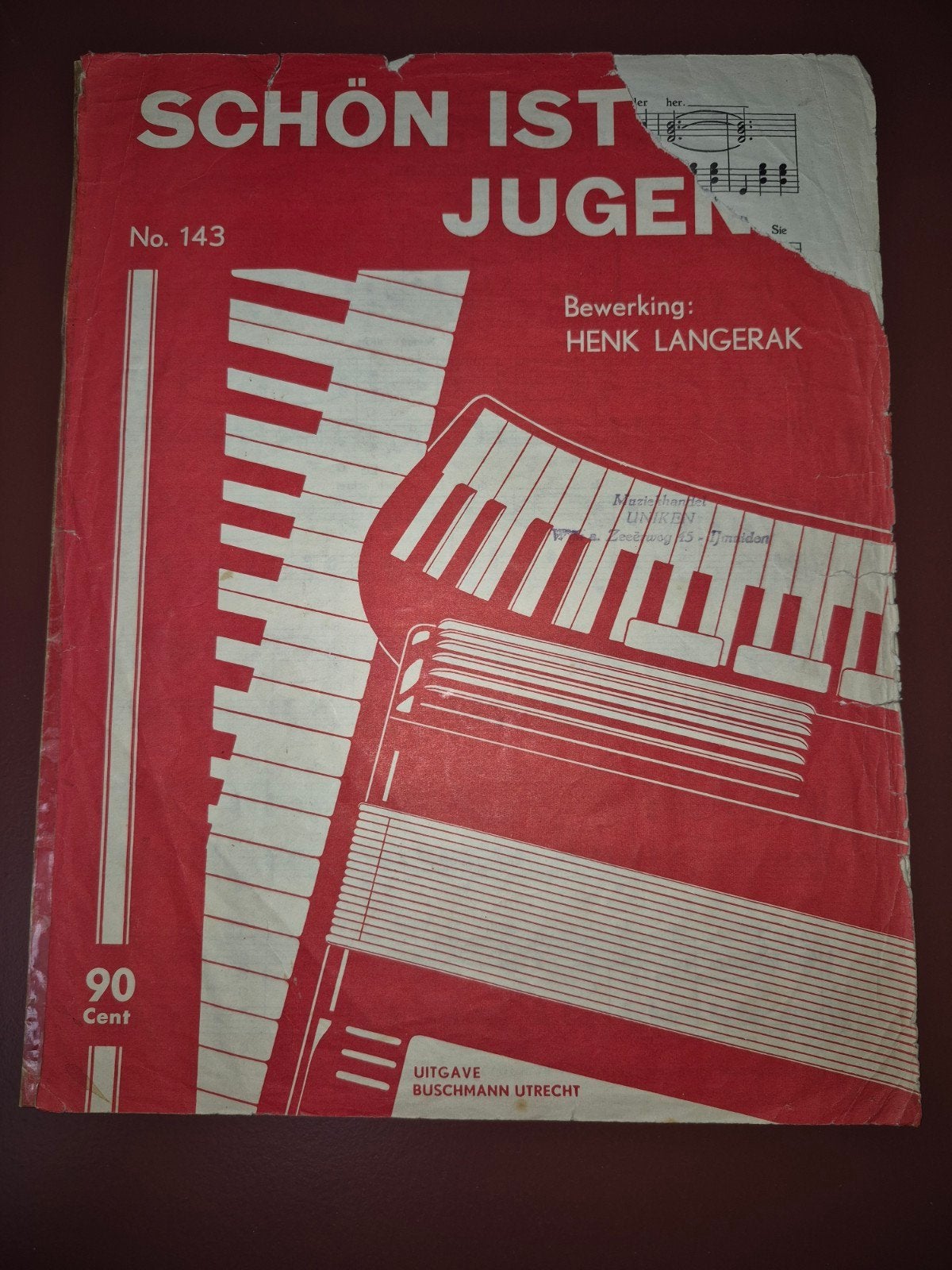 Schön ist die Jugend - Muziekblad voor Accordeon/Piano, Gebruikt, Wereldmuziek, Accordeon, Ophalen of Verzenden