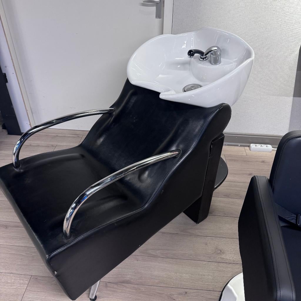Wasunit kapsalon kappers groothandel wasbak thuiskapper, Overige materialen, Wasunit, Zwart, Nieuw