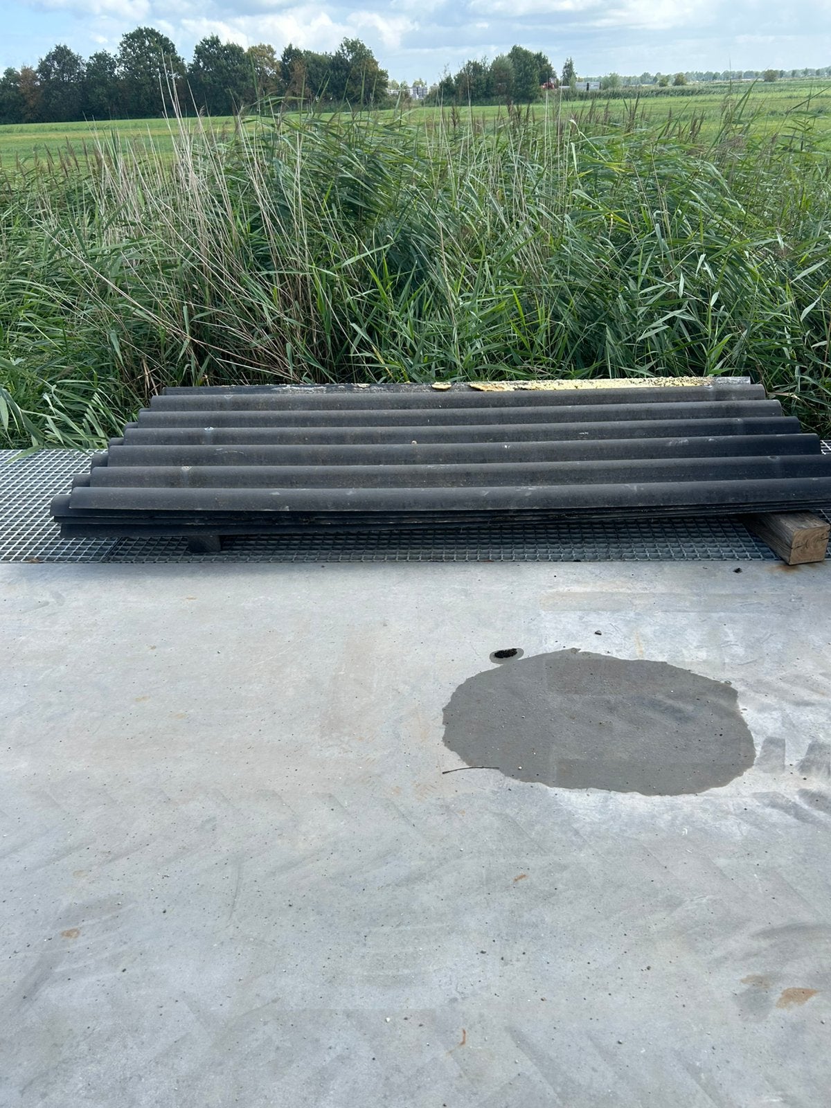 4 Golfplaten 240 x 110, Ophalen, Overige materialen, Gebruikt, Zwart