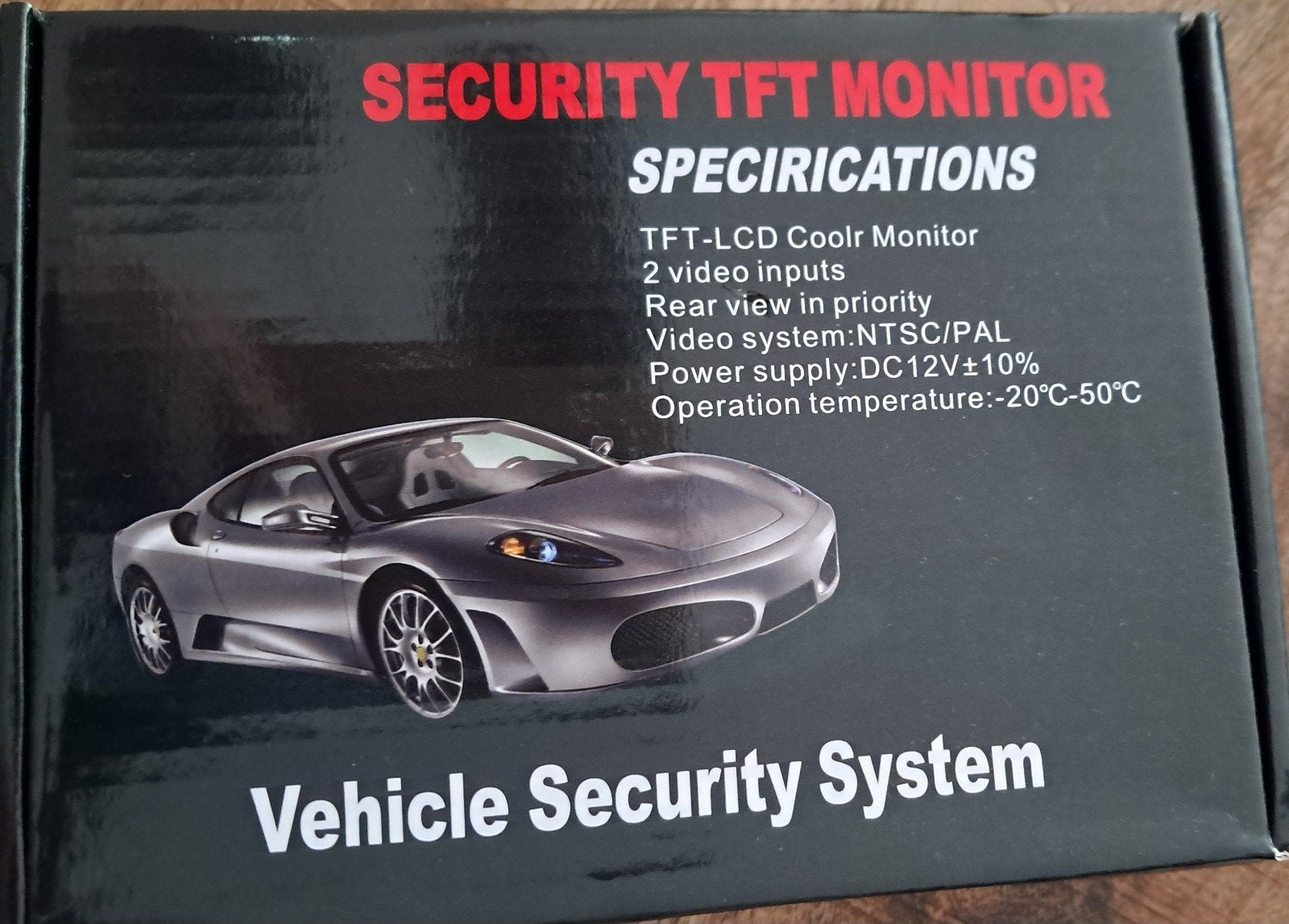 Nieuwe TFT-LCD Kleurenmonitor met 2 Video-ingangen, Ophalen of Verzenden, Nieuw