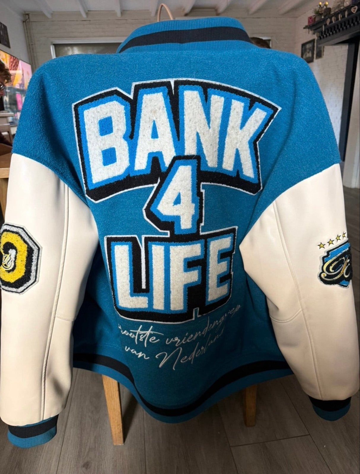 Bankzitters Varsity Jacket - Bank 4 Life, Ophalen, Zo goed als nieuw
