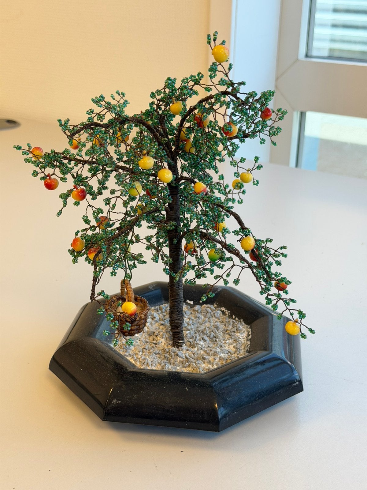 Handgemaakte Kralen Bonsai Appelboom met Buigbare Takken, Ophalen of Verzenden