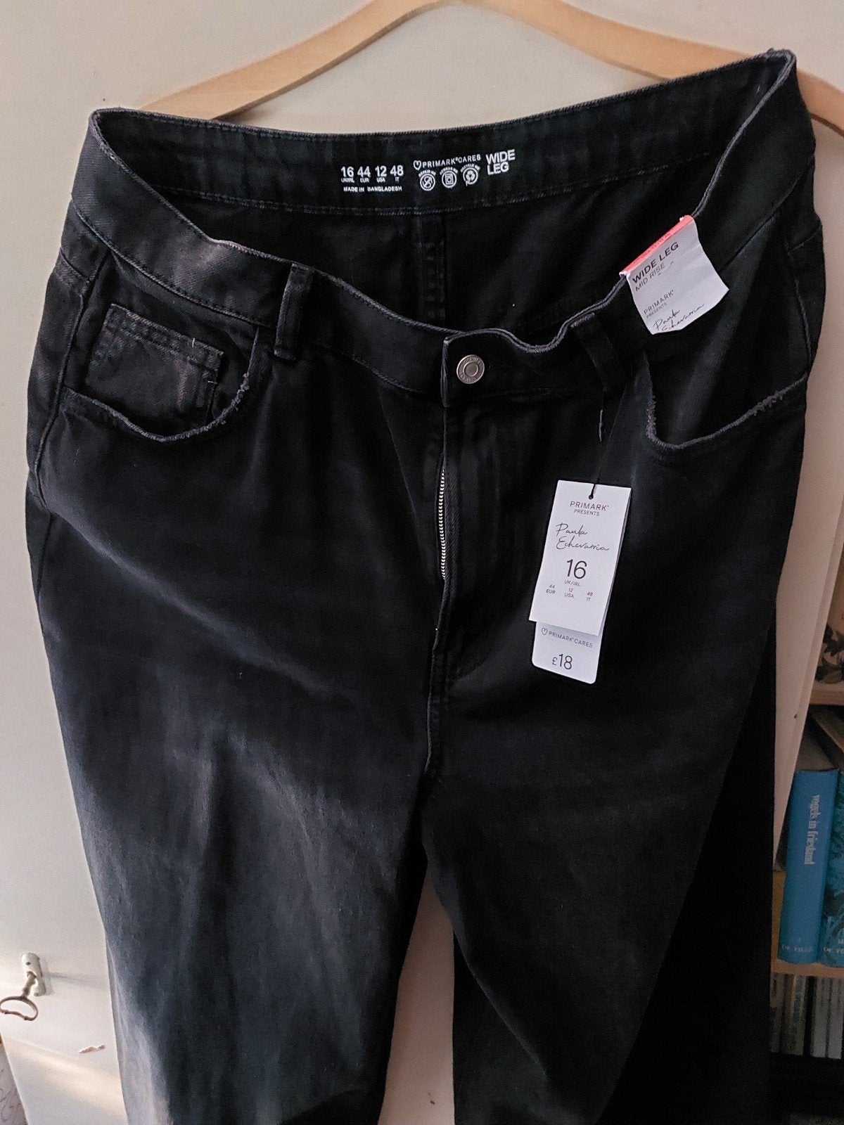 Primark Paula Echevarria Wide Leg Jeans Zwart Maat 44, Kleding | Dames, Primark, Zwart, Maat 42/44 (L), Nieuw