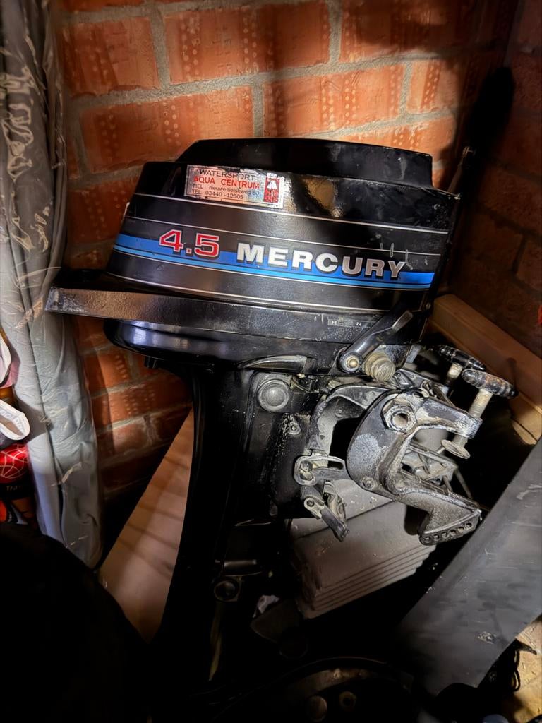 Mercury 4.5 PK Buitenboordmotor, Ophalen, Gebruikt, Minder dan 5 pk, Buitenboordmotor