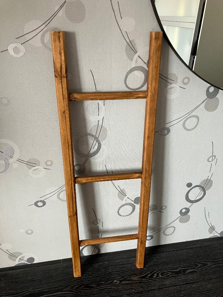 Decoratie ladder, Ophalen, 110 cm, Hout, Decoratieobject