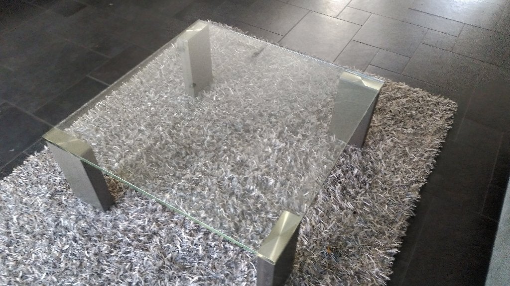 glazen tafel, Ophalen, Strak, Gebruikt, 50 tot 100 cm