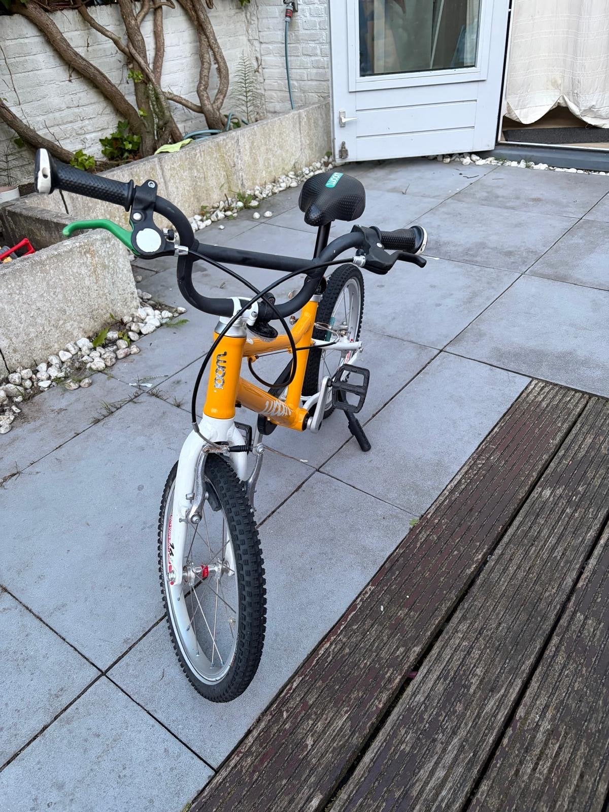 Woom 3 kinderfiets - Zo goed als nieuw, Ophalen of Verzenden, Zo goed als nieuw, Terugtraprem, 16 tot 20 inch