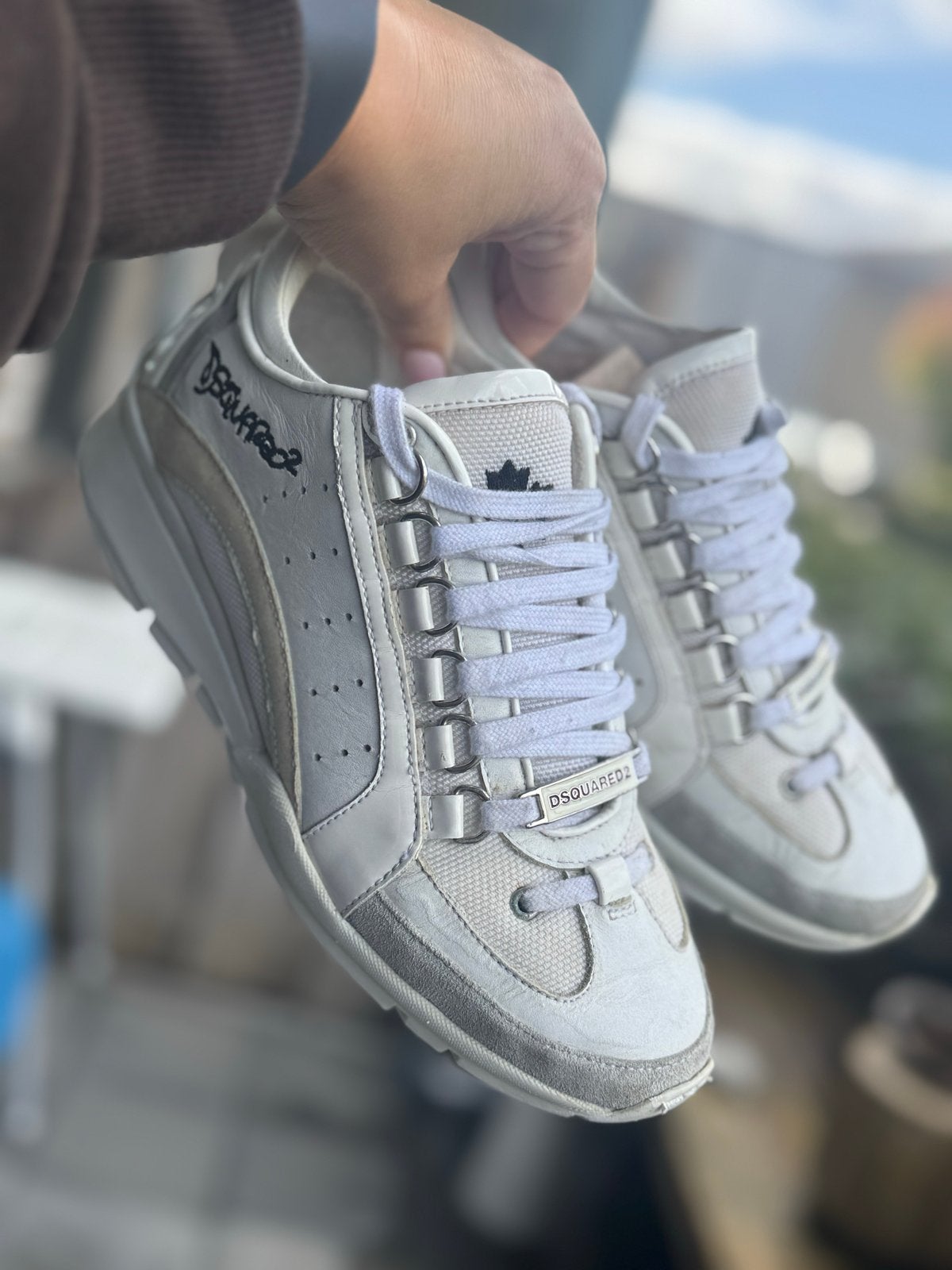 Dsquared2 sneakers maat 36, Wit, Ophalen of Verzenden, Sneakers of Gympen, Zo goed als nieuw