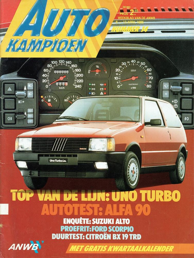 Autokampioen 1985 nr. 14 (o.a. Alfa Romeo 90 2.0 Inj.), Verzenden, Gelezen, Algemeen