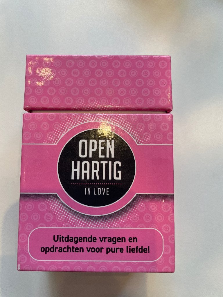 Openhartig in love, Ophalen of Verzenden, Zo goed als nieuw