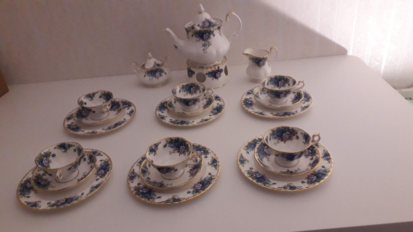 Royal Albert  moonlight  thee  servies, Ophalen of Verzenden