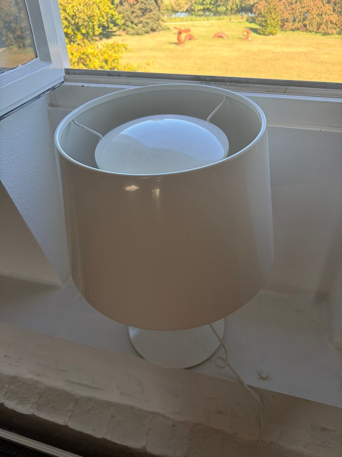 Moderne witte tafellamp / dimbaar, Huis en Inrichting, Wit, Ophalen of Verzenden, Modern, Sfeerlamp