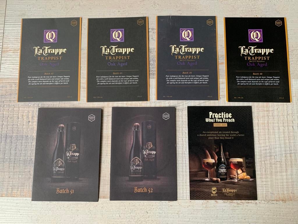La Trappe oak aged kaartjes, Verzamelen, Ophalen of Verzenden, Nieuw, La Trappe