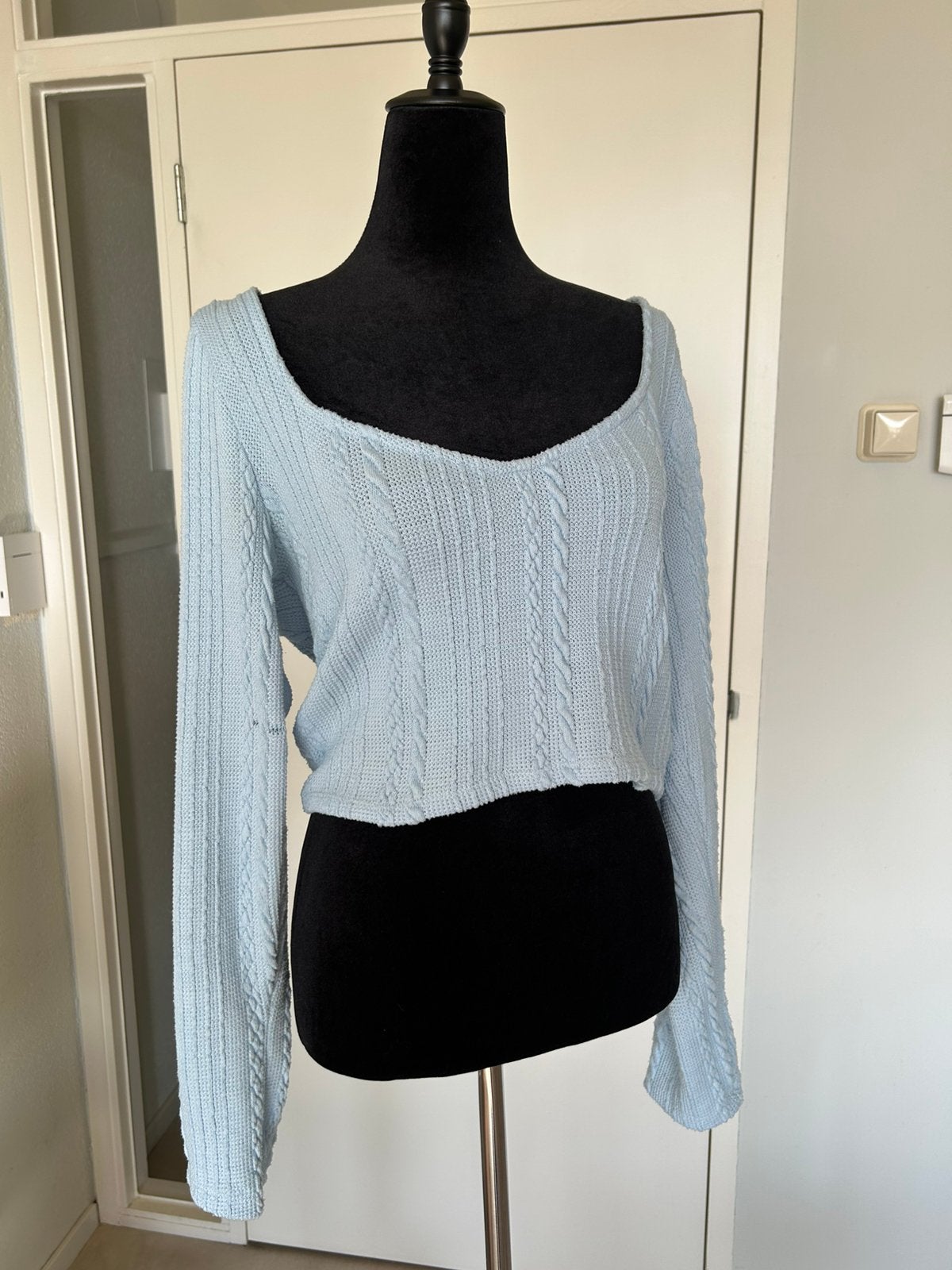 Crop trui, Ophalen of Verzenden, Gedragen, Maat 42/44 (L), Blauw