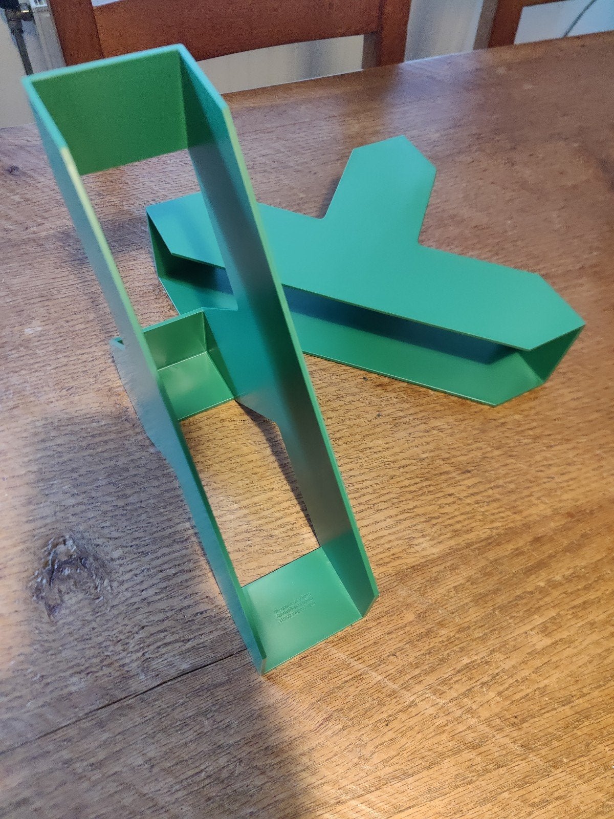 Walter Zeischegg voor Helit groene tijdschrifthouders, Huis en Inrichting, Woonaccessoires | Krantenbakken en Lectuurbakken, Ophalen of Verzenden