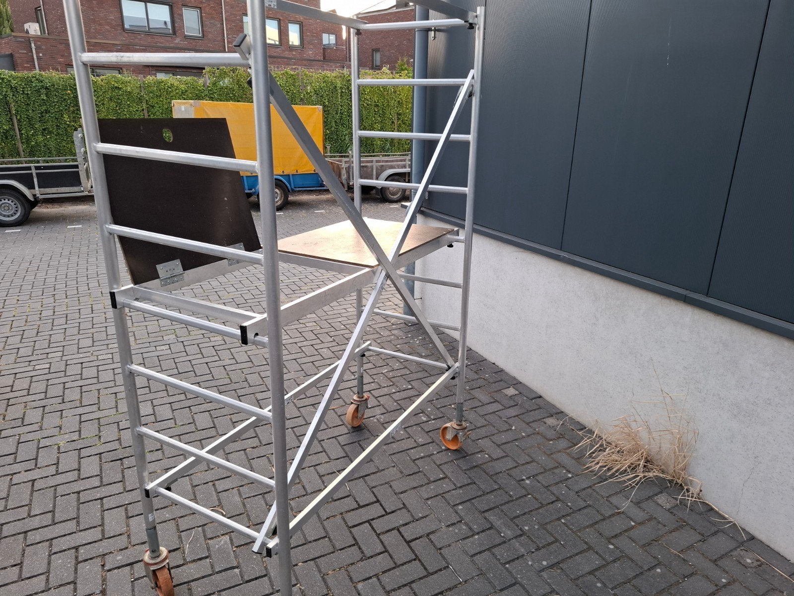 Kamersteiger, prima conditie ,afmeting 75x160 ,WH 3,35 mtr, Ophalen, Rolsteiger of Kamersteiger, Minder dan 2 meter