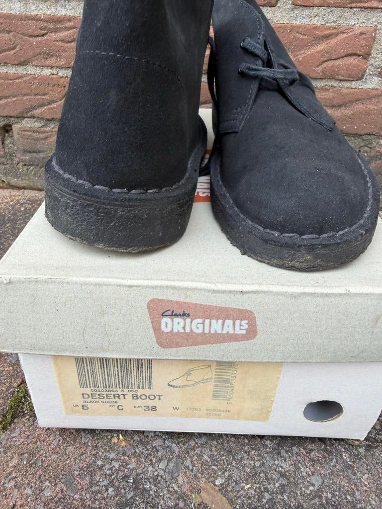 Clarks Originals Desert Boot Zwart Suède Maat 38, Kleding | Dames, Schoenen, Ophalen, Nieuw, Zwart, Lage of Enkellaarzen