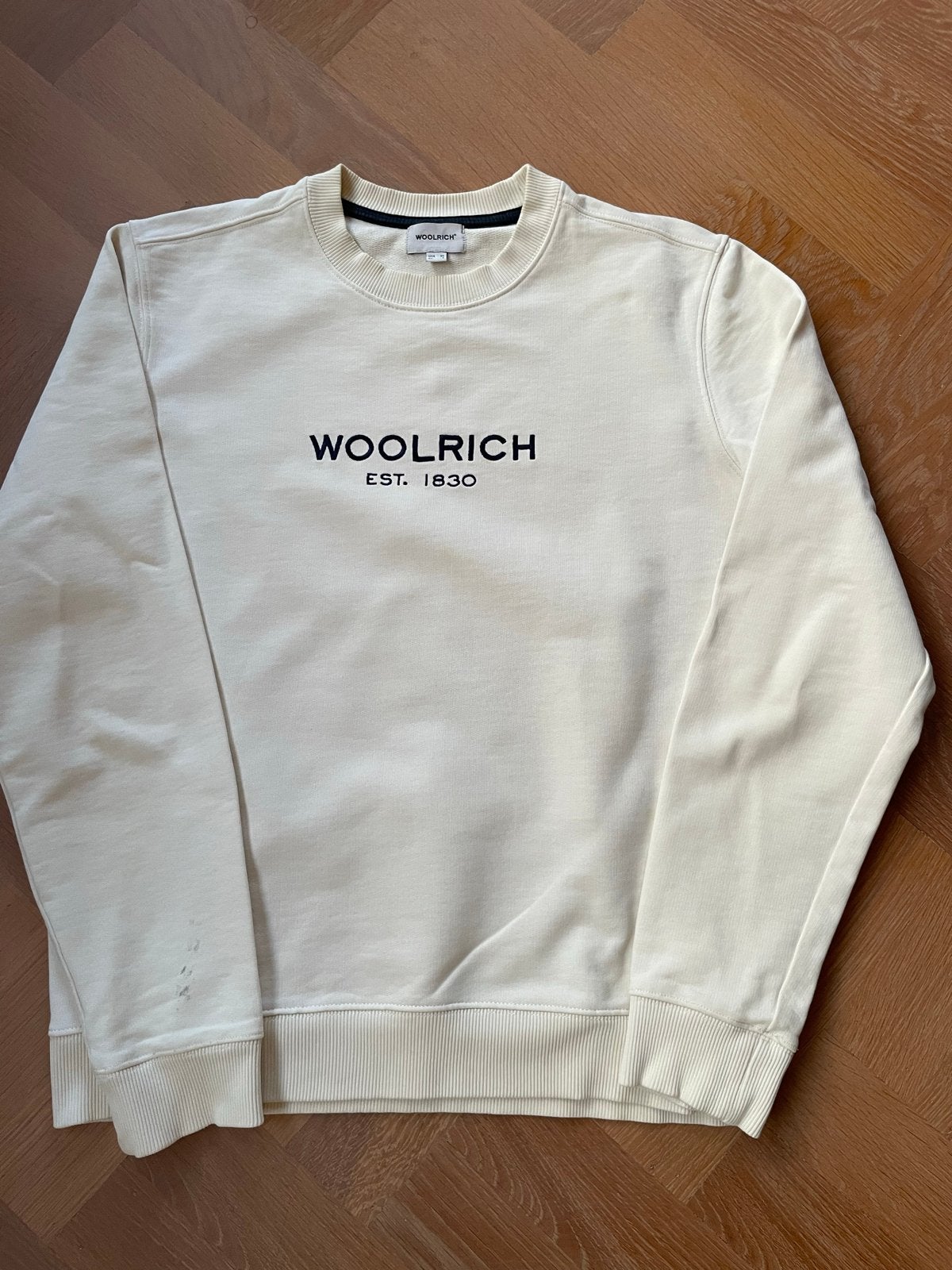 Woolrich sweater crème, Ophalen of Verzenden, Gedragen, Maat 46 (S) of kleiner, Beige