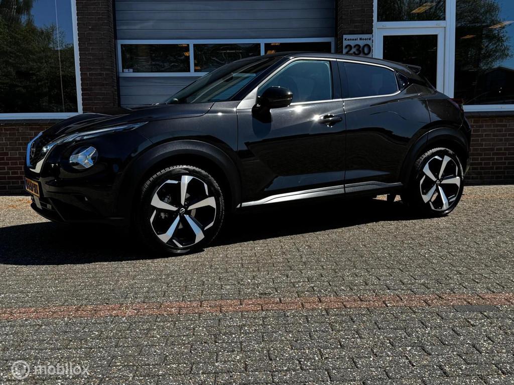 Nissan Juke 1.0 DIG-T N-Design NAVI/AIRCO/MF-STUUR/XENON, Voorwielaandrijving, Euro 6, Zwart, Origineel Nederlands