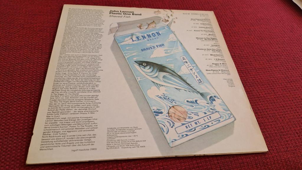 John Lennon Shaved Fish DDR release 1983 (Beatles), Ophalen of Verzenden, Zo goed als nieuw, 12 inch