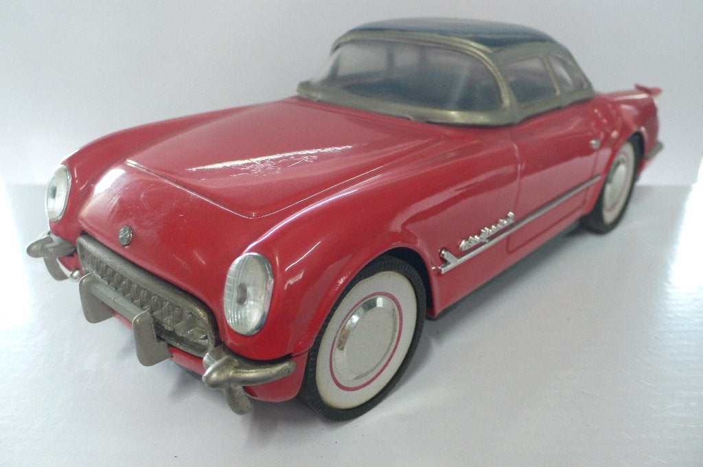 corvette coupe 1956 - CHINEES BLIK-  1/18, Verzenden, Gebruikt, Overige merken