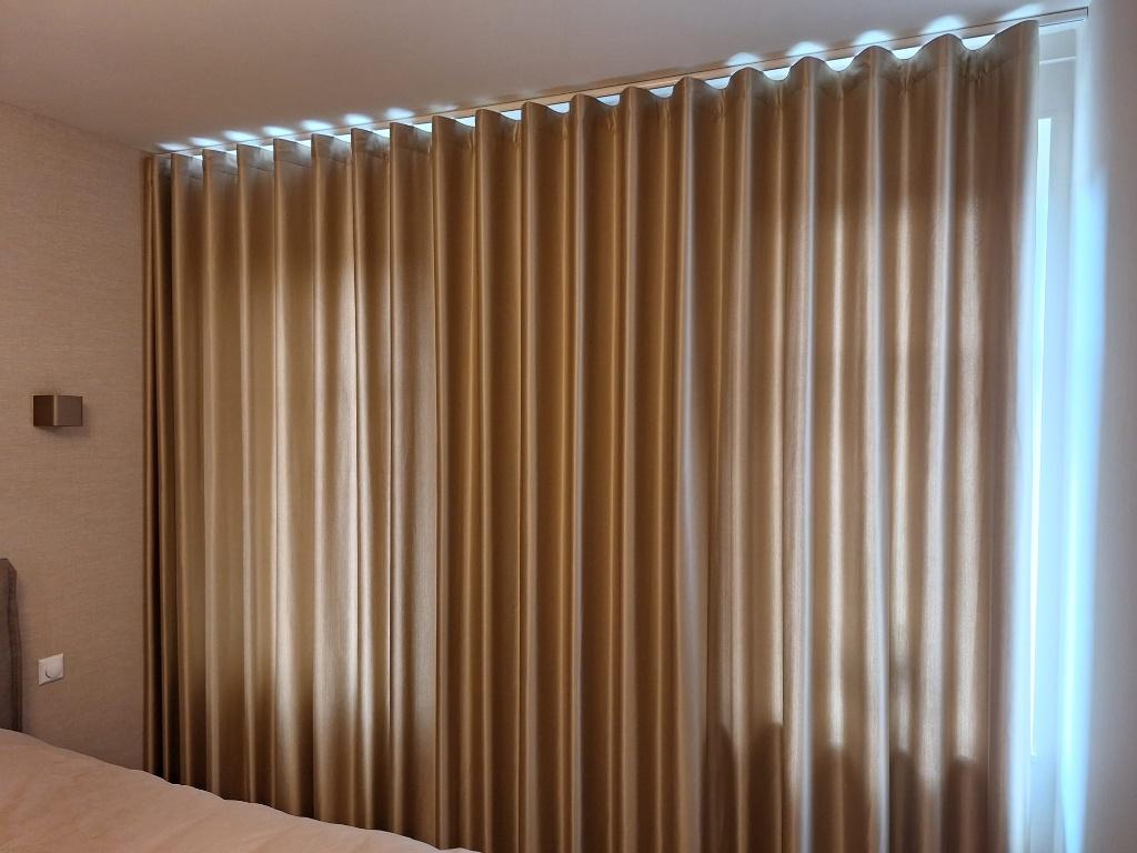 wave gordijn goud shimmer breedte 300 x hoogte 262, Ophalen, Nieuw, 200 cm of meer, 200 cm of meer