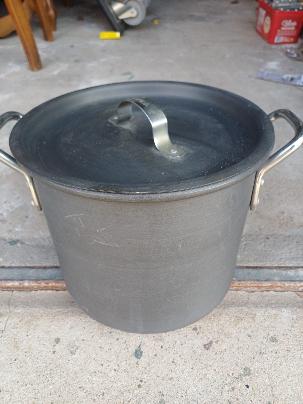 grote 10 liter pan, Huis en Inrichting, Keuken | Potten en Pannen, Ophalen, Rvs