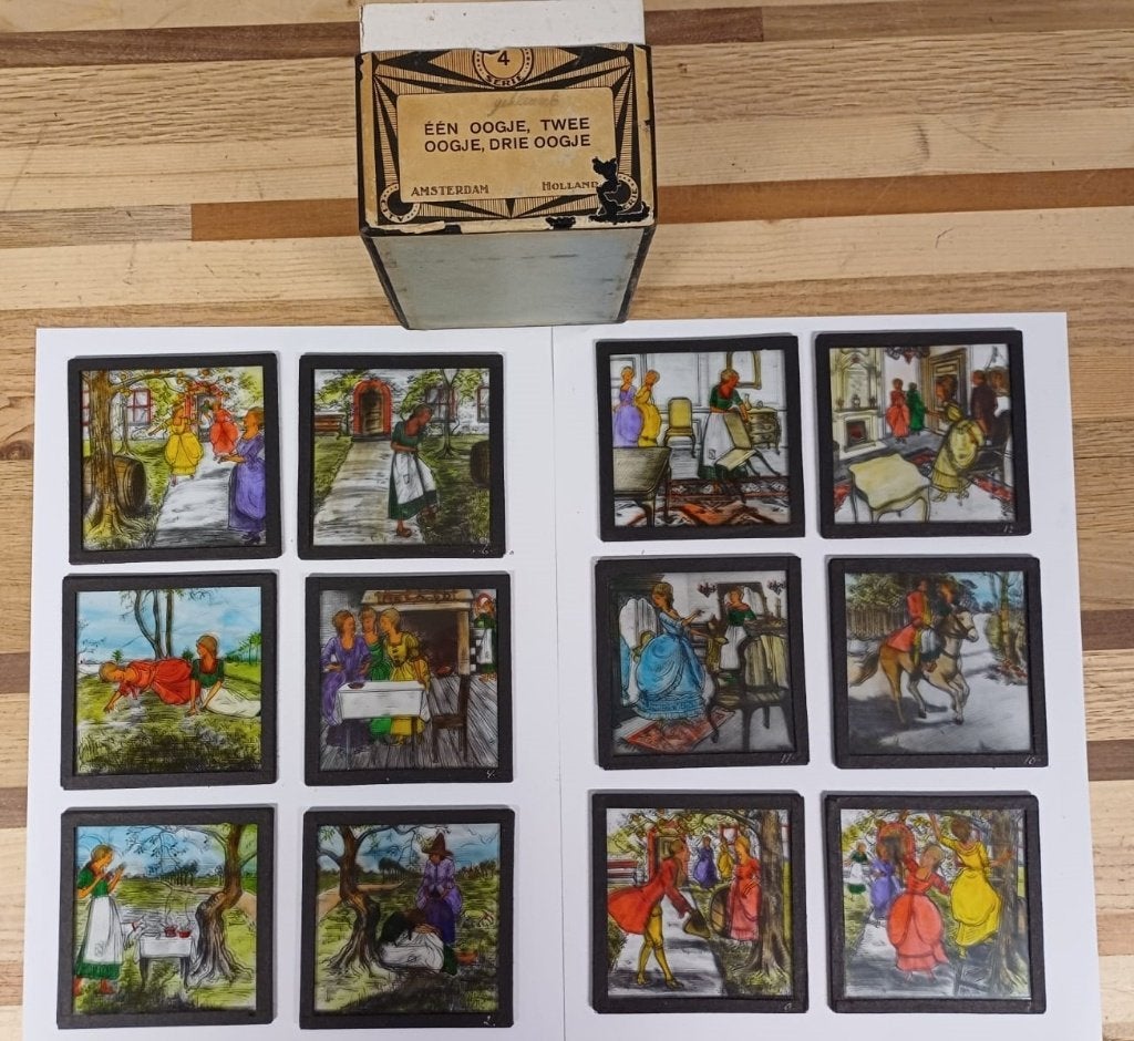 Lantaarnplaten City serie - één oogje,twee oogje,drie oogje, Ophalen of Verzenden