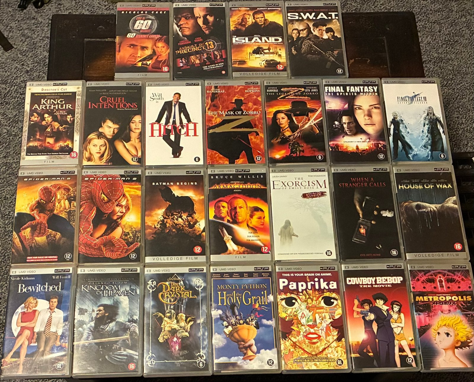 24 Films voor psp (UMD VIDEO), Alle leeftijden, Ophalen of Verzenden, Zo goed als nieuw