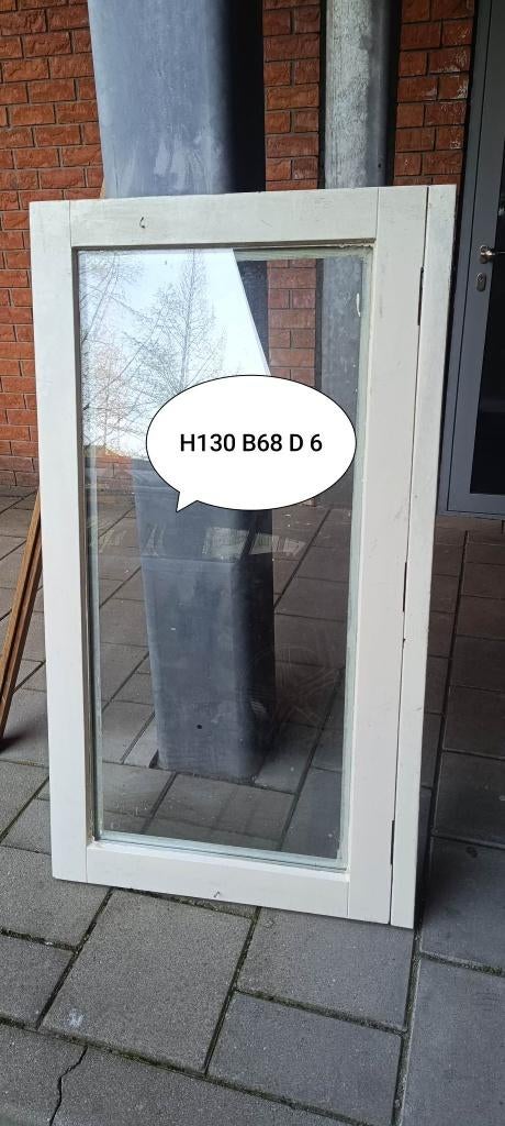 raam met dubbel glas, Ophalen, Gebruikt, Minder dan 80 cm, Overige typen