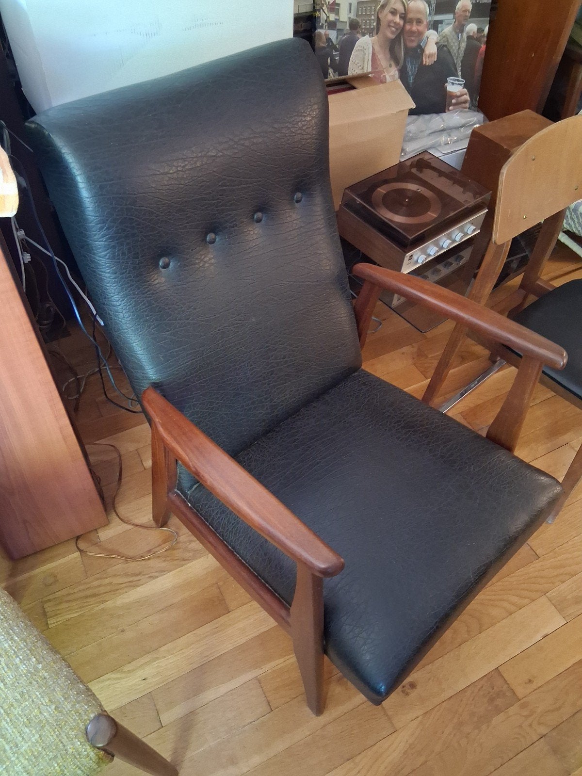 van Teeffelen fauteuil, Gebruikt, Vintage, 75 tot 100 cm, Ophalen of Verzenden