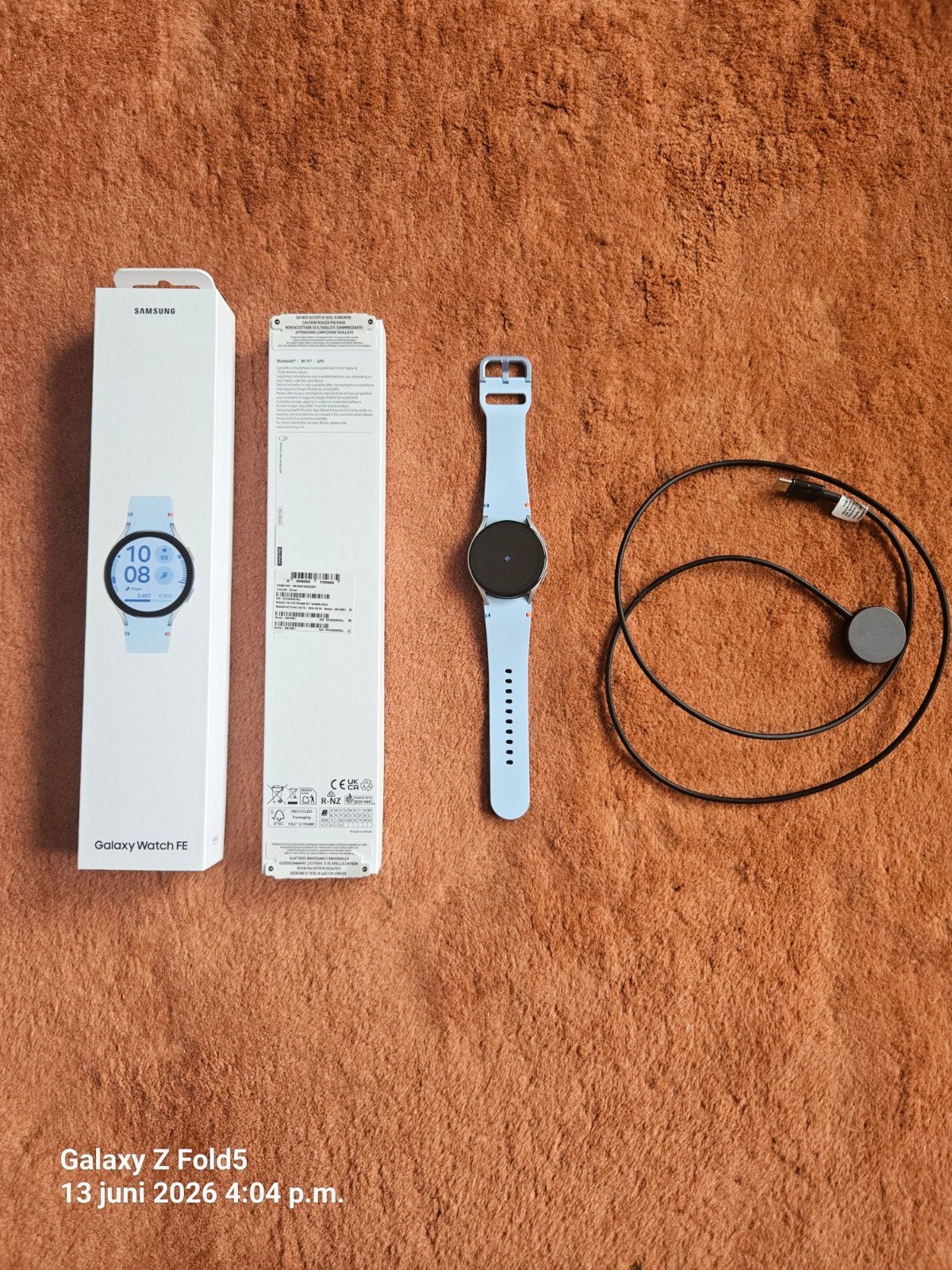 Samsung Watch FE - 40 mm- SM R861, Blauw, Ophalen of Verzenden, Zo goed als nieuw, Samsung FE