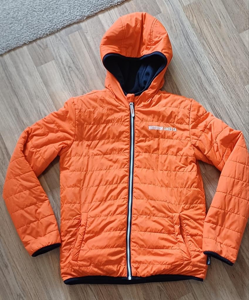 Oranje blauwe WE Fashion reversibel tussenjas maat 158-164, Kinderen en Baby's, Kinderkleding | Maat 158, Gebruikt, Ophalen of Verzenden