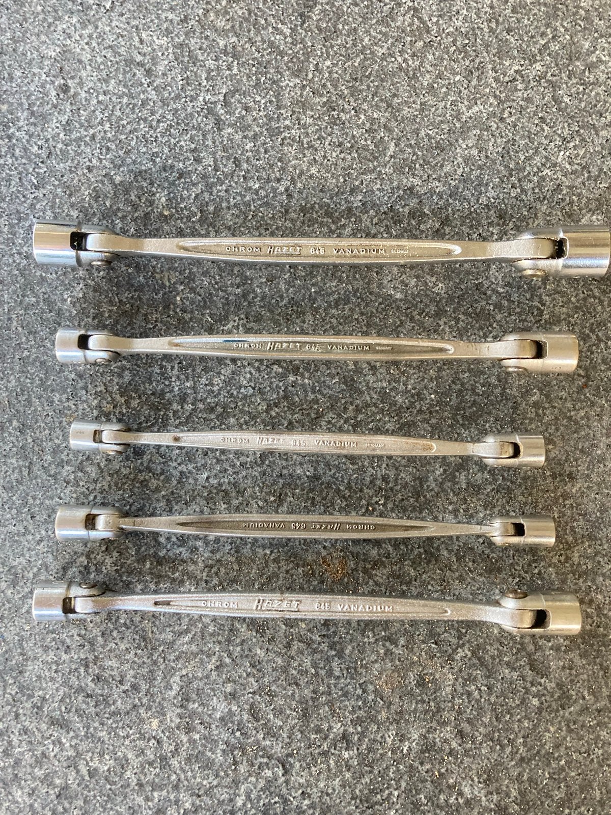 Hazet 645 Vanadium Doppelsleutel Set - Gebruikt, Ophalen of Verzenden, Gebruikt, Sleutel/ratel