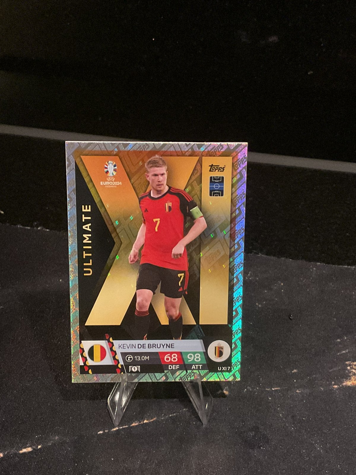 Topps Match Attax EURO 2024 – De Bruyne Ultimate, Ophalen of Verzenden, Zo goed als nieuw, Plaatje