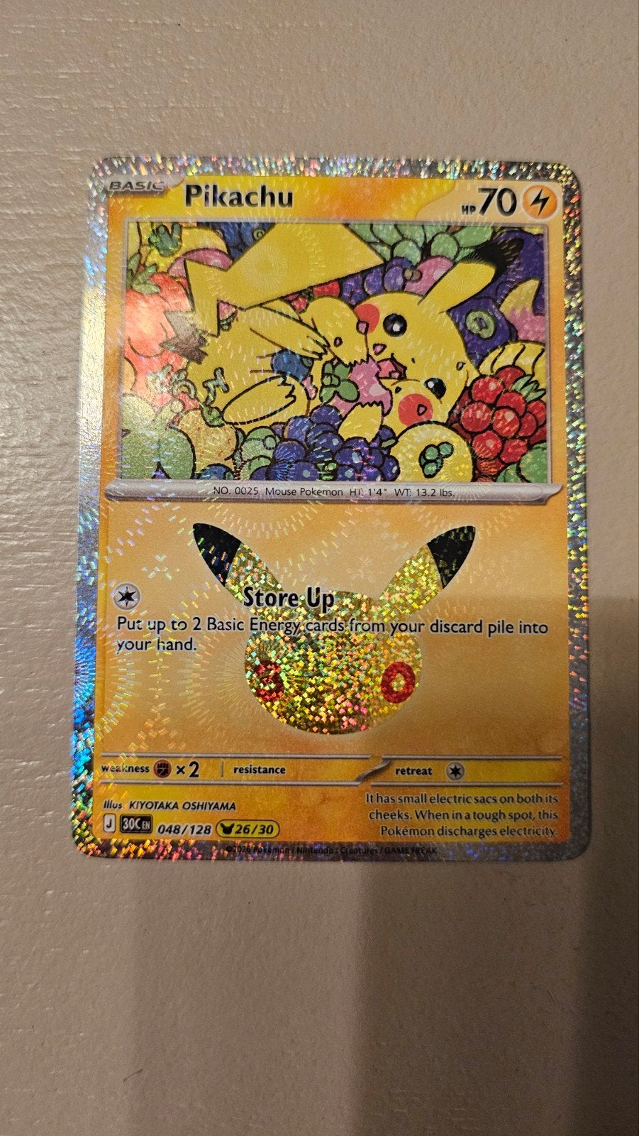 Pikachu 48/128, Ophalen of Verzenden, Nieuw