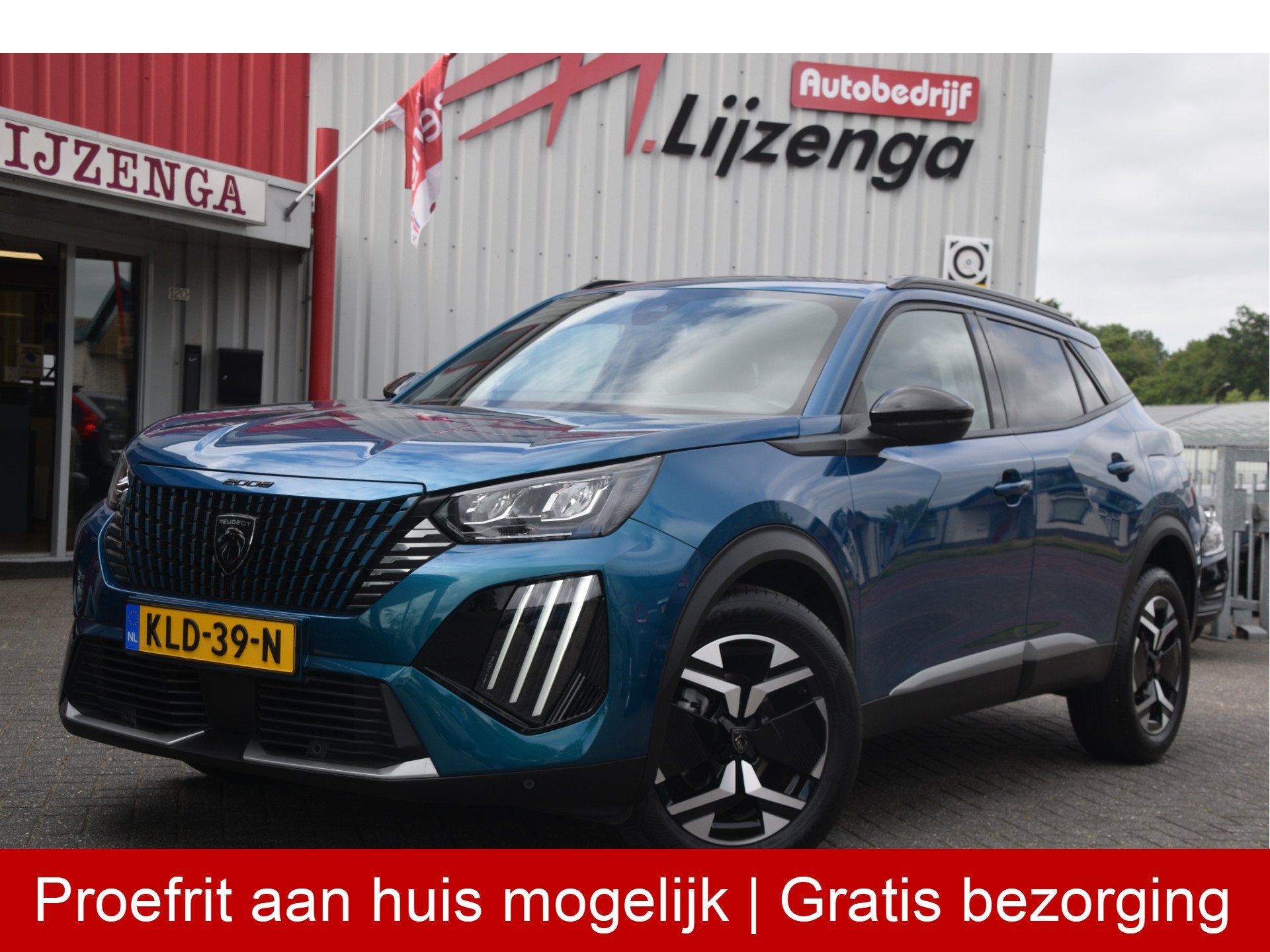 Peugeot 2008 1.2 PureTech 100 Allure Carplay | LED | Clima |, Auto's, Gebruikt, Euro 6, 1199 cc, Blauw