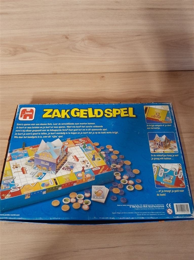 zakgeldspel wie gaat er het best om met zijn zakgeld [s1025], Hobby en Vrije tijd, Gezelschapsspellen | Bordspellen, Verzenden