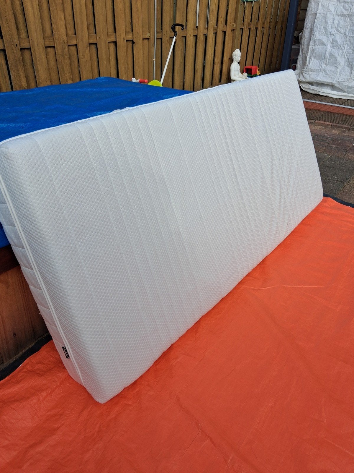 zgan ikea anneland matras90x200x24 cm, Ophalen, Zo goed als nieuw, Eenpersoons, 90 cm